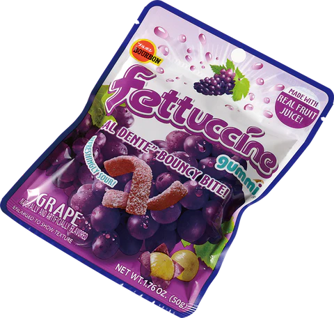 Fettuccine Grape Gummy Candy 50 g Snaxies Exotic Candy Montreal