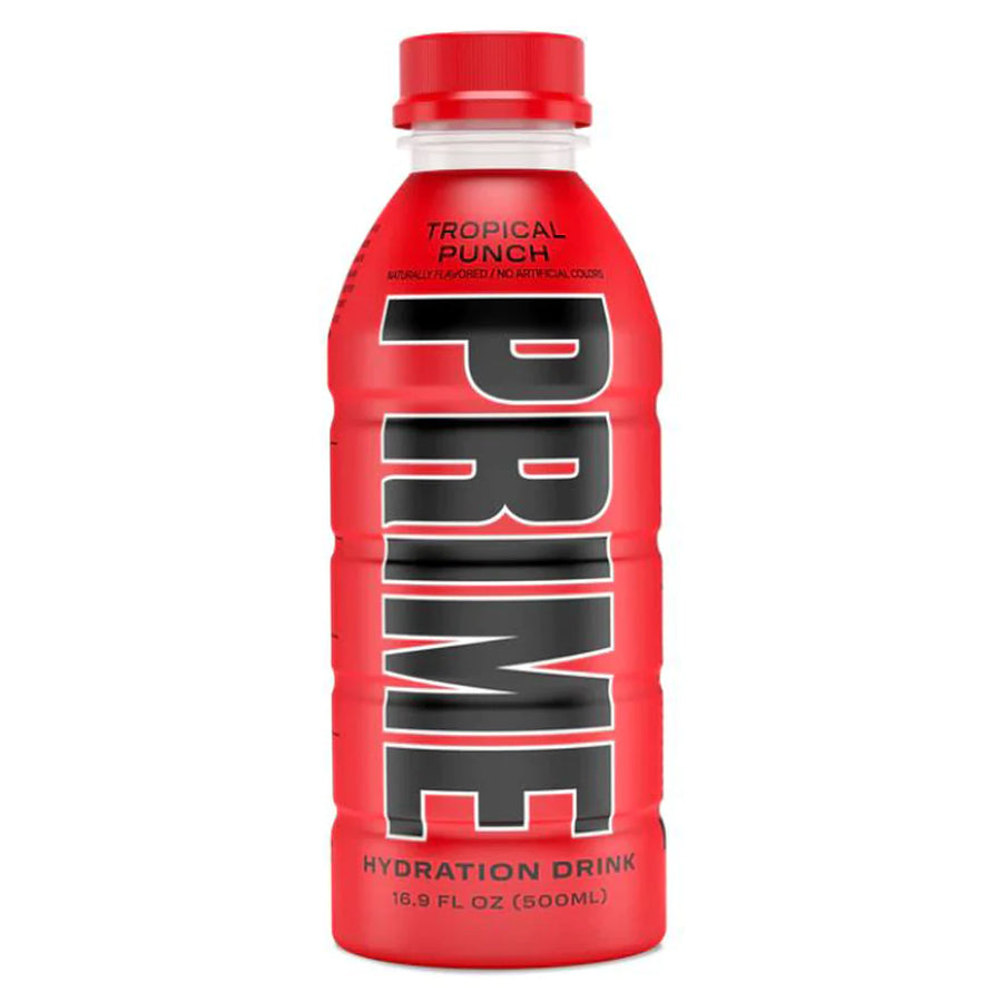 Prime Hydration Drink Tropical Punch 500 ml Snaxies Exotic Drinks Montreal Canada
