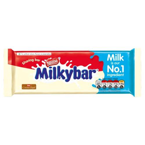 Nestlé Milkybar Sharing Block 90 g Snaxies Exotic Chocolate Montreal Canada