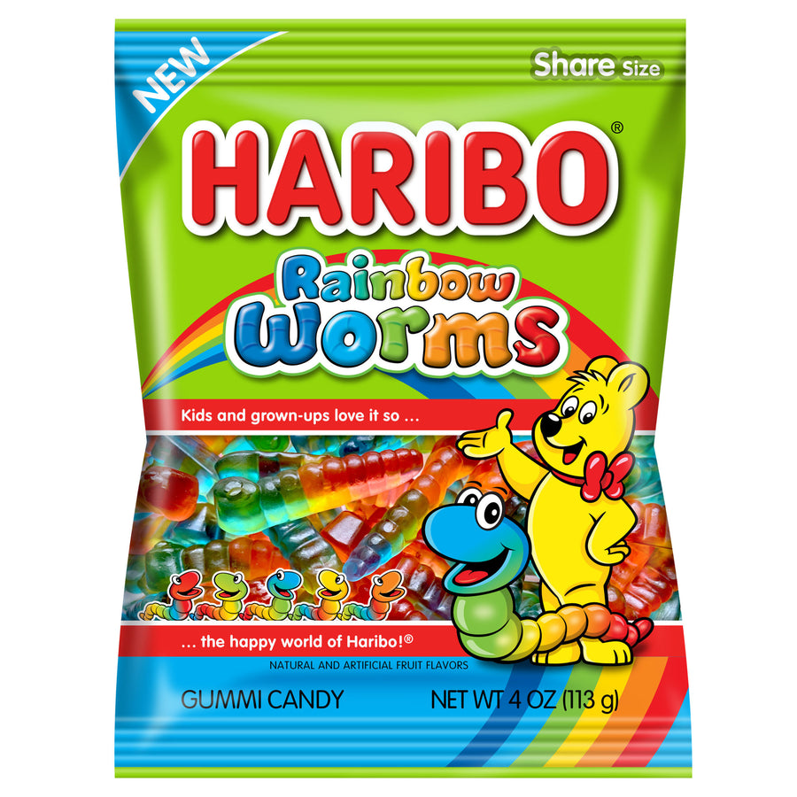 Haribo Rainbow Worms 142 g Snaxies Exotic Candy Montreal Canada