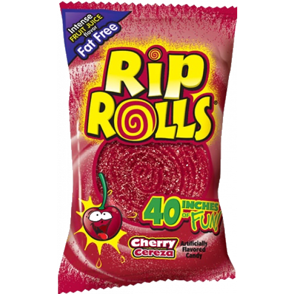 Rip Rolls Cherry 40 g Snaxies Exotic Candy Montreal 