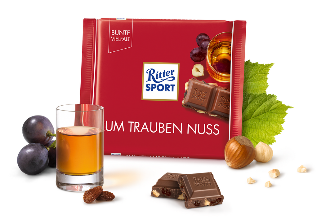 Ritter Sport Rum Raisins & Hazelnuts - Snaxies