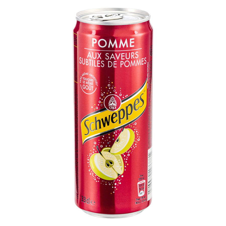 Schweppes Apple Pomme Exotic Soda Drinks France 330 ml