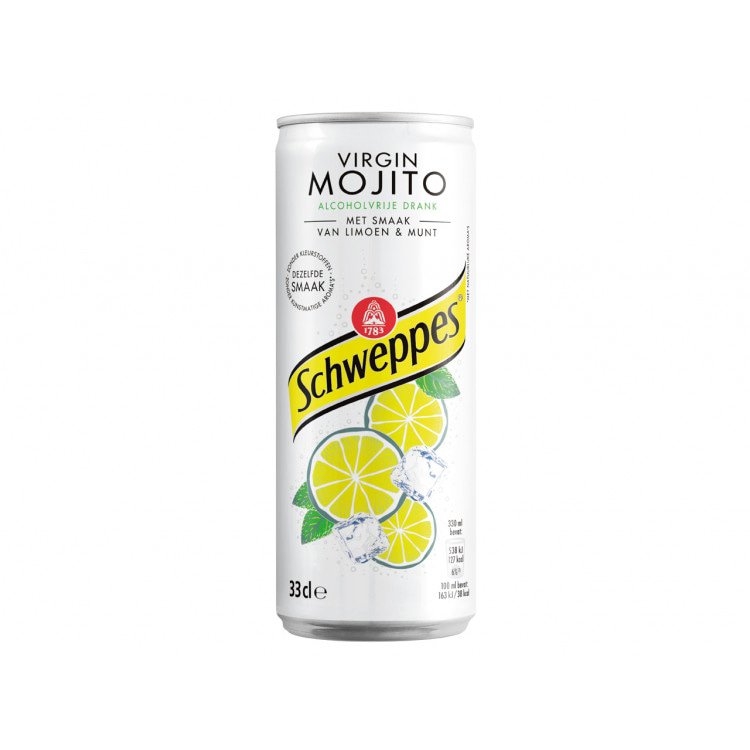 Schweppes Virgin Mojito Can 330 ml Exotic Soft Drink Soda Canada Snaxies