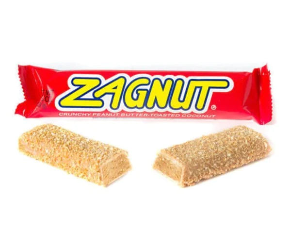 Zagnut Candy Bar 42 g Snaxies Exotic Candy Bar Montreal
