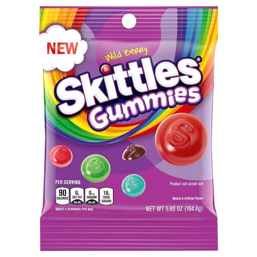 Skittles Wild Berry Gummies 164 g - Exotic Candy - Snaxies Montreal Canada