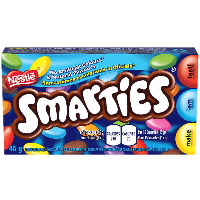 Smarties Box 45 g - Snaxies
