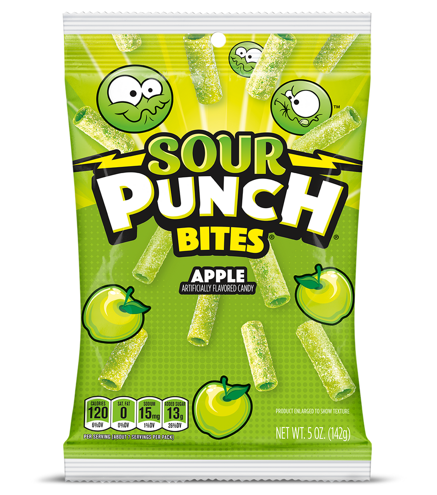 Sour Punch Bites Apple 142 g Snaxies Exotic Candy Canada
