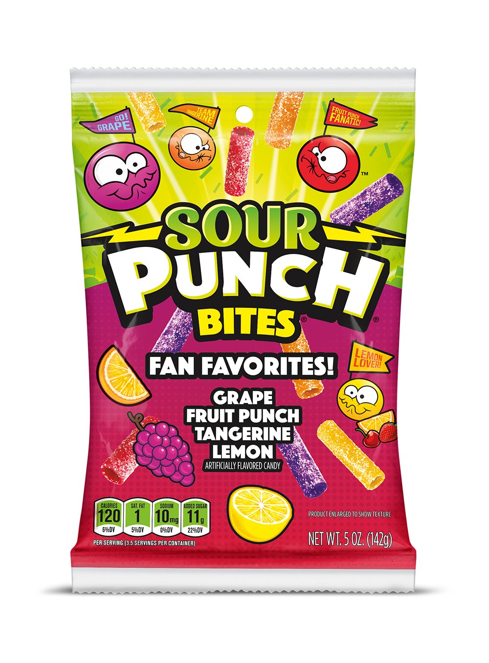 Sour Punch Bites Fan Favorites! 142 g Snaxies Exotic Candy Canada