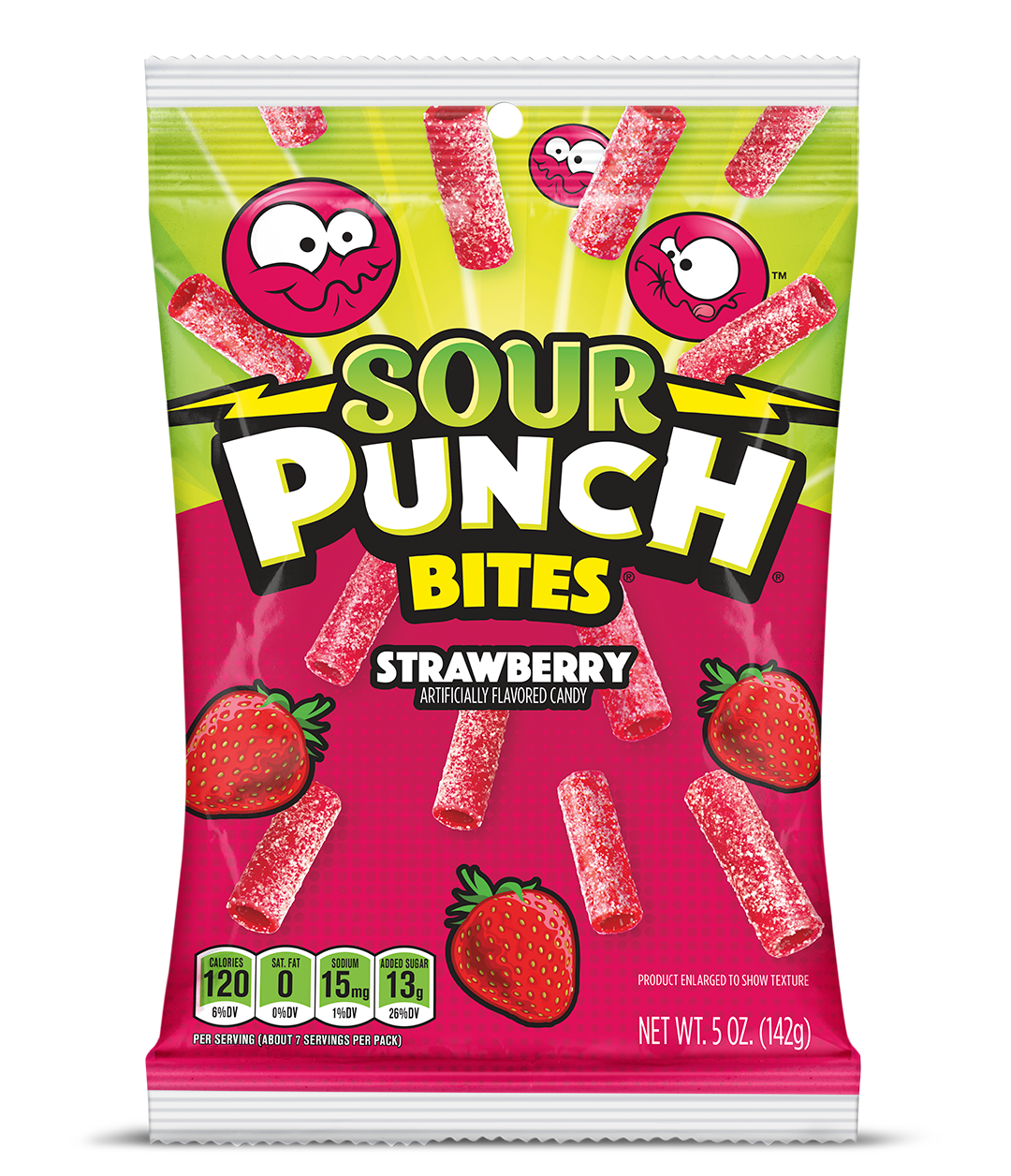Sour Punch Bites Strawberry 142 g Snaxies Exotic Candy Canada