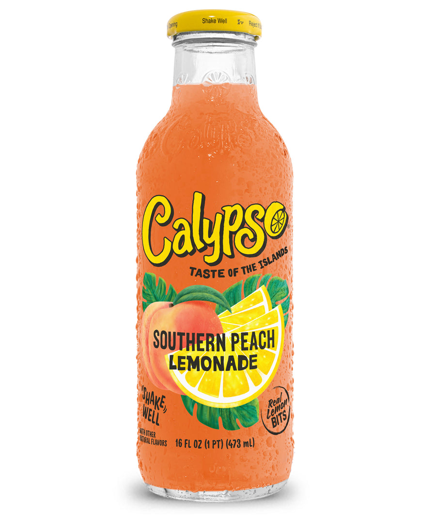 Calypso Southern Peach Lemonade 473 ml Snaxies Exotic Drinks Montreal Canada