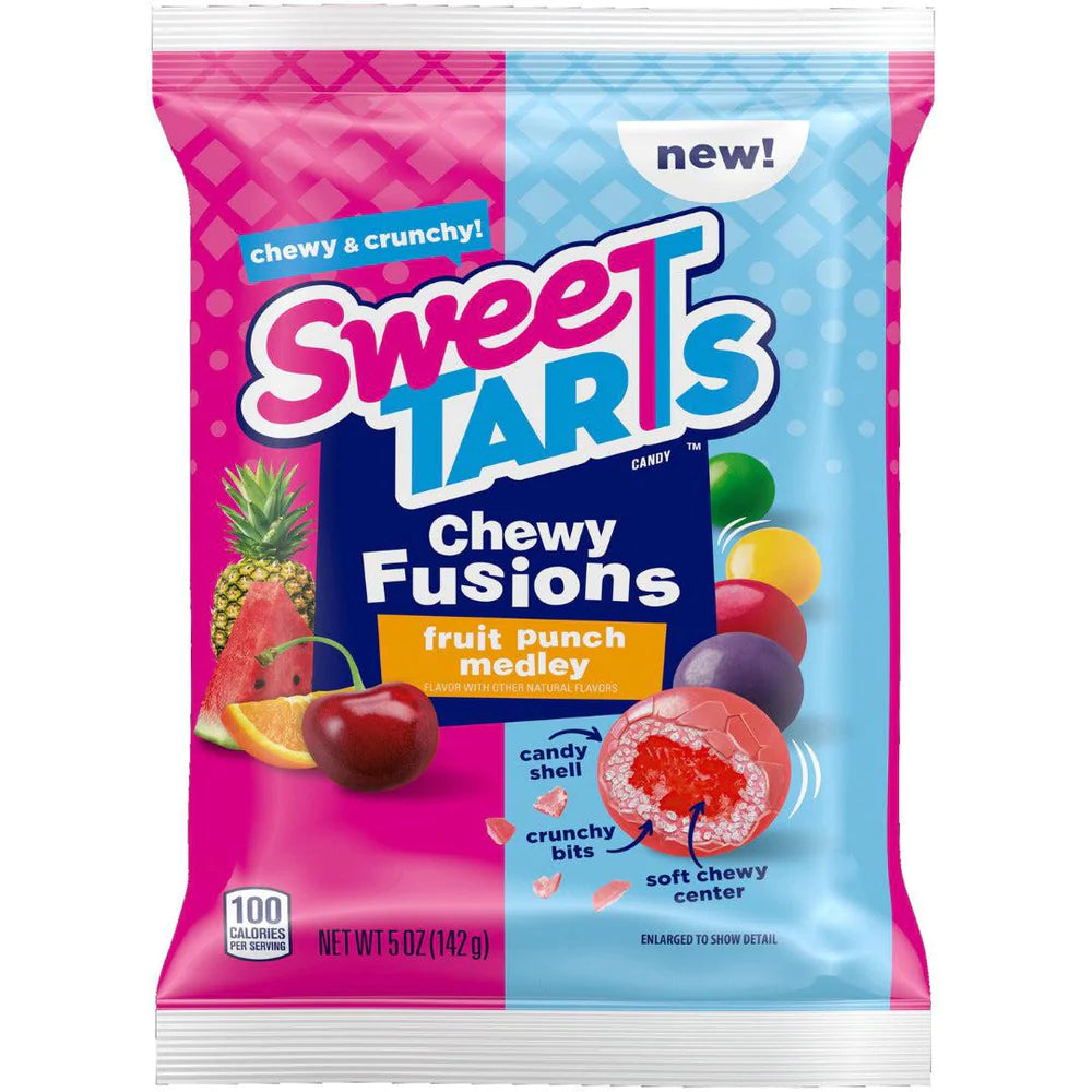 SweeTARTS Chewy Fusion Fruit Punch Medley BAG 142 g Snaxies Exotic Candy Montreal Quebec Canada