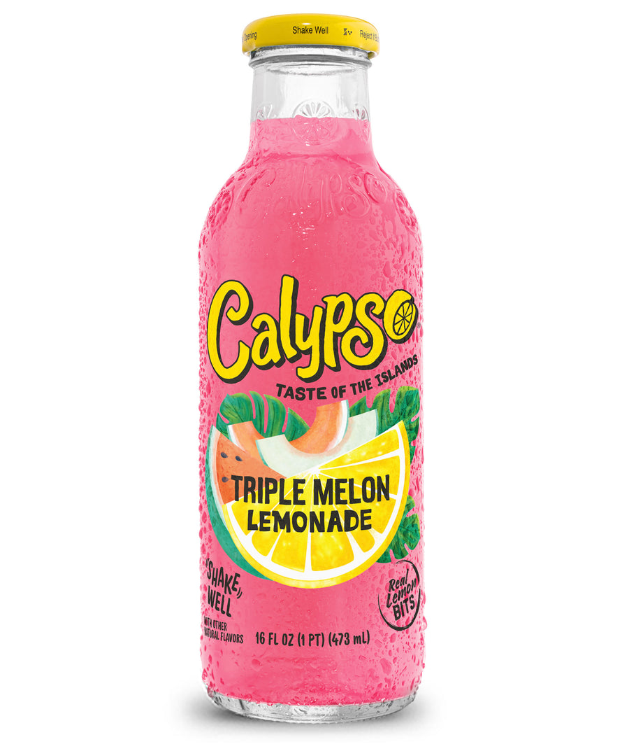 Calypso Triple Melon Lemonade 473 ml Snaxies Exotic Drinks Montreal Canada
