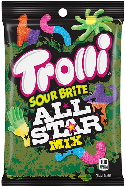 Trolli Sour Brite All Star Mix 120 g Snaxies Canada Exotic Candy