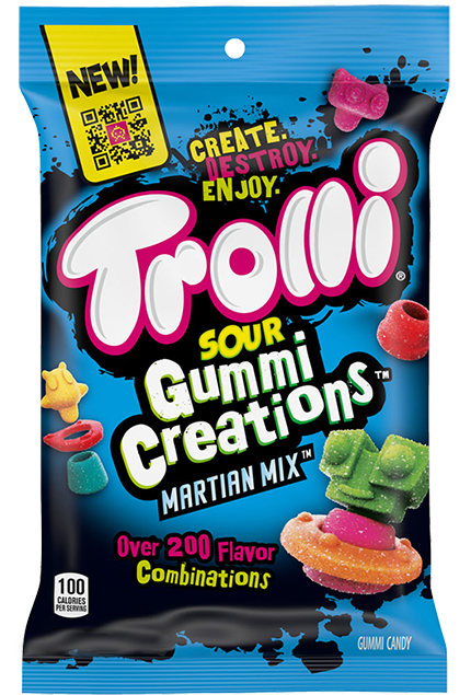 Trolli Sour Gummi Creations Martian Mix 120 g Snaxies Exotic Candy Canada