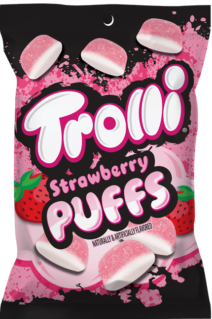 Trolli Strawberry Puffs 120 g Exotic Candy Snaxies Canada