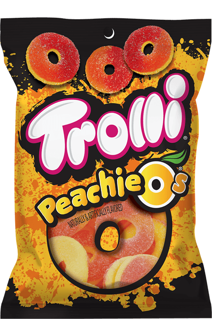 Trolli Peachie O's 120 g Imported Exotic Candy Montreal Quebec Canada Snaxies