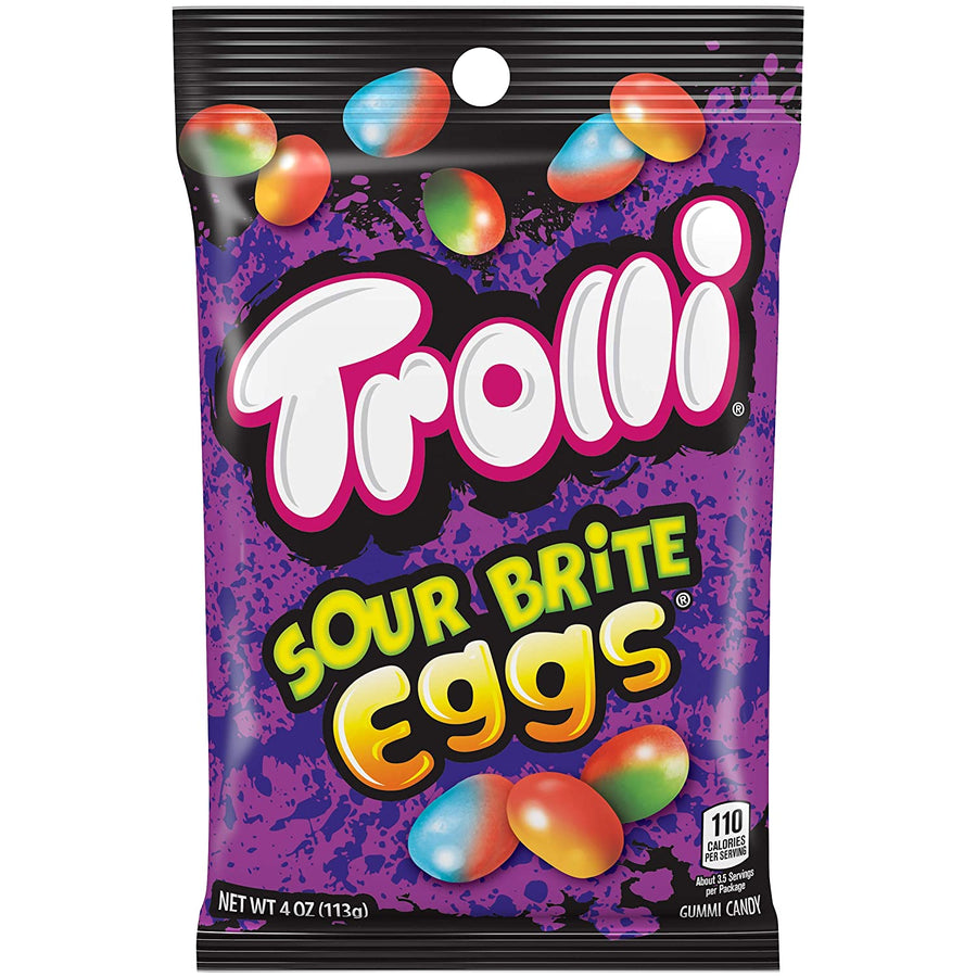Trolli Sour Brite Eggs 113 g Imported Exotic Candy Montreal Quebec Canada Snaxies