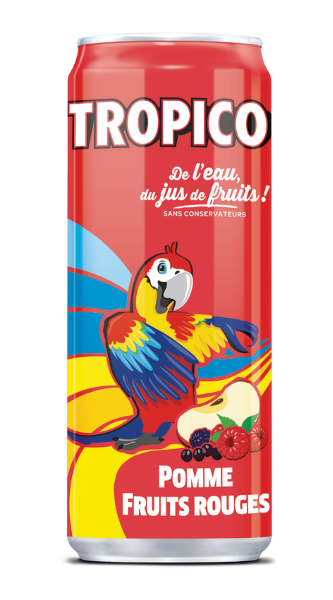 Tropico Pomme Fruits Rouges 330 ml - Exotic Drinks - Europe - Snaxies