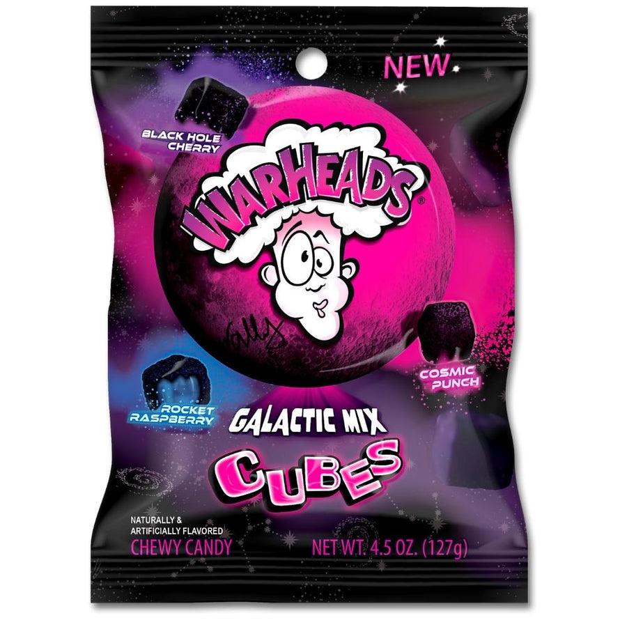 Warheads Galactic Mix Cubes 127 g Exotic Candy Snaxies
