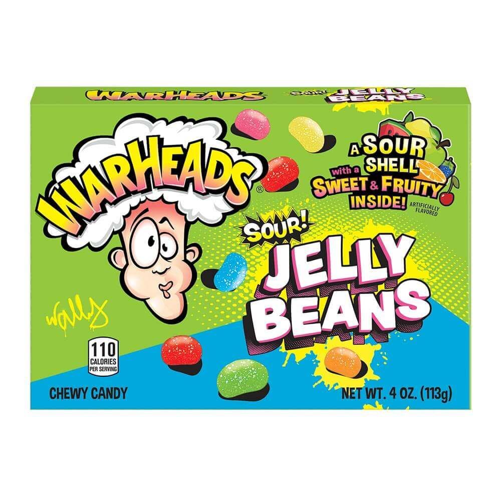 Boîte de théâtre Warheads Sour Jelly Beans 113 g