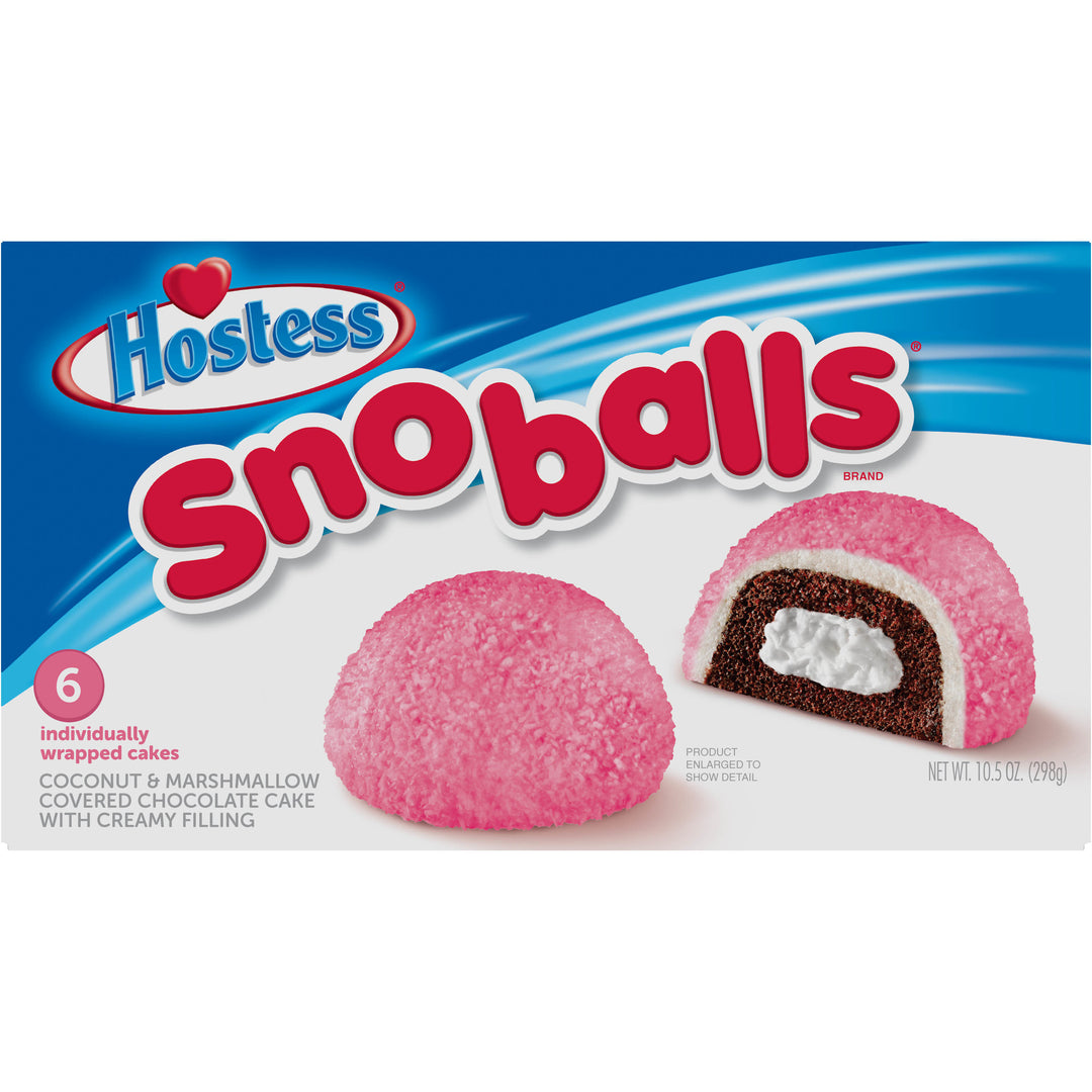 Hostess Snoballs Snack Cake 298 g Snaxies Exotic Pastry Montreal Canada