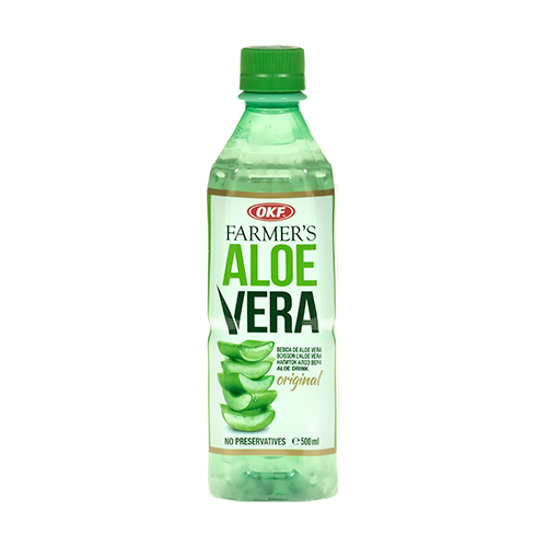 OKF Farmer's Aloe Vera Drink 500 ml Snaxies Exotic Drinks Montreal Canada