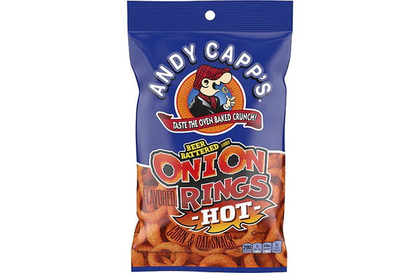 Andy Capp's Hot Onion Rings 85 g Snaxies Exotic Chips Montreal Canada