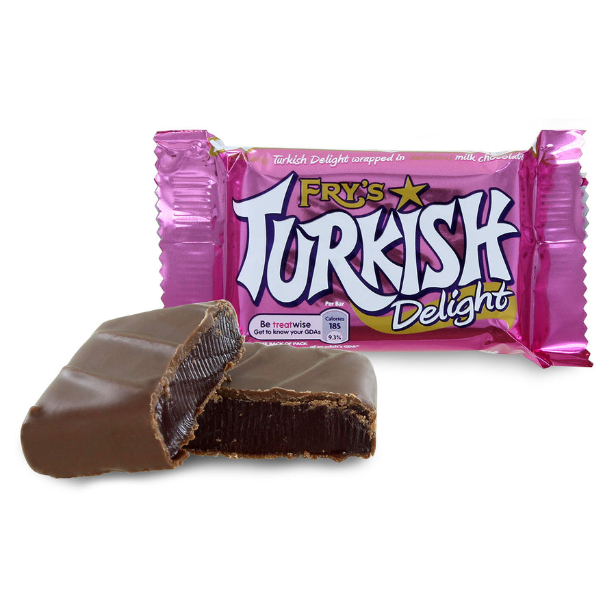 Cadbury Fry's Turkish Delight Candy Bar 51 g Exotic Candy UK Snaxies Montreal Canada