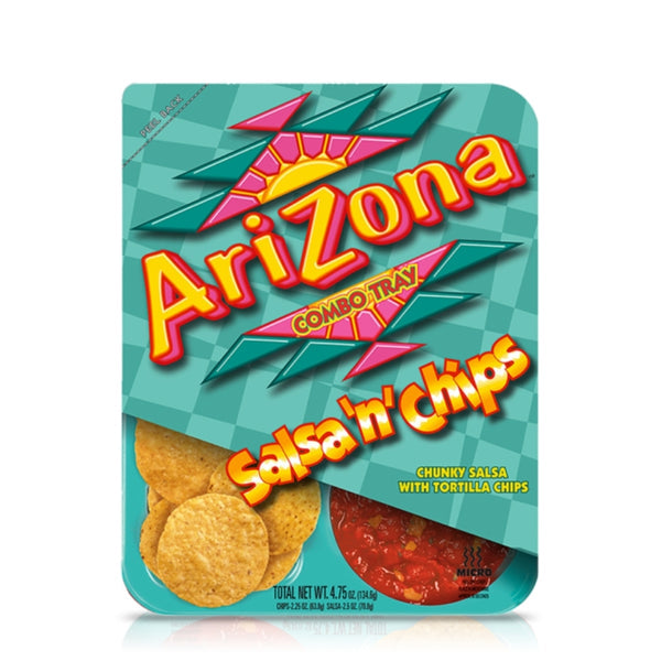 Arizona Combo Tray Salsa 'n' Chips 134.6 g Snaxies Exotic Snacks Montreal Canada