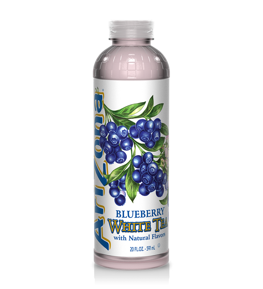 Arizona Blueberry White Tea 591 mL Exotic Drinks Snaxies Montreal Quebec Canada