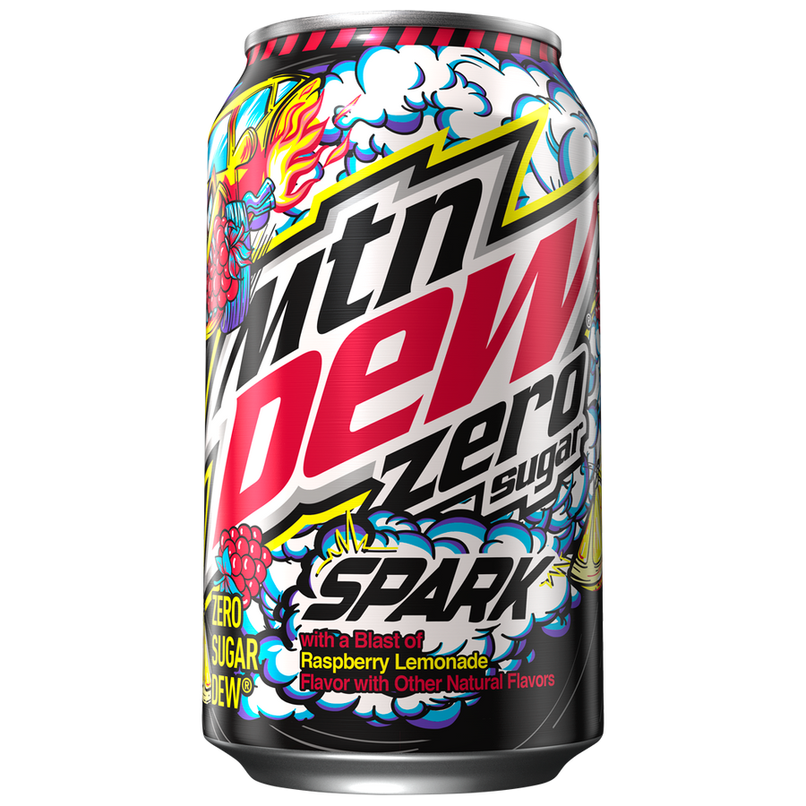 Mountain Dew Spark Zero Can 355 ml Snaxies Exotic Drinks Montreal Canada