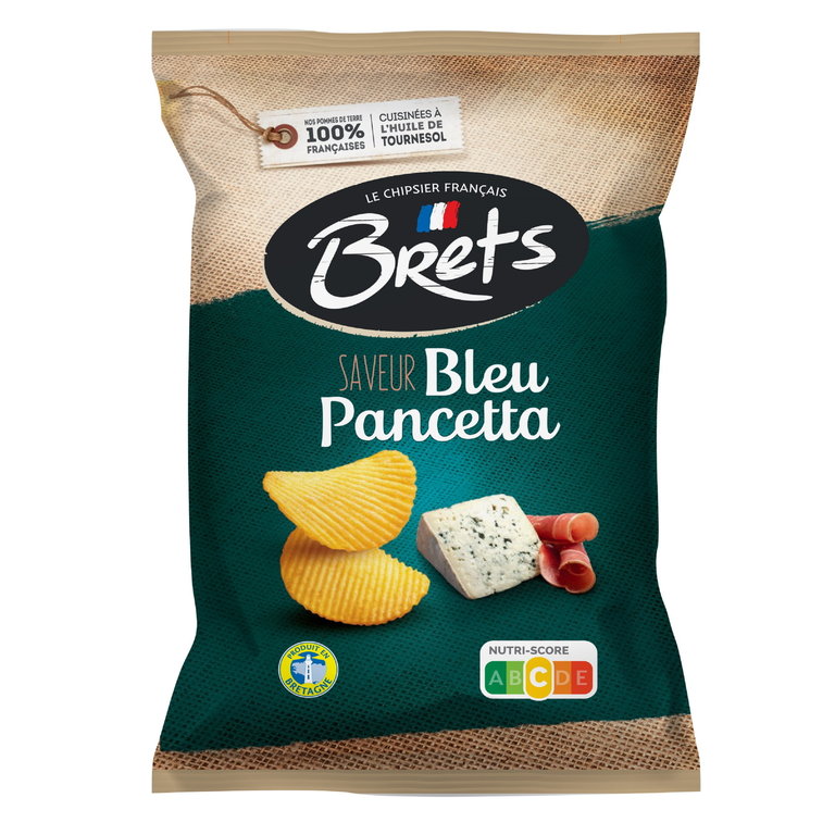 Brets Chips Blue Cheese & Pancetta Flavour 125 g Snaxies Exotic Chips Montreal Canada
