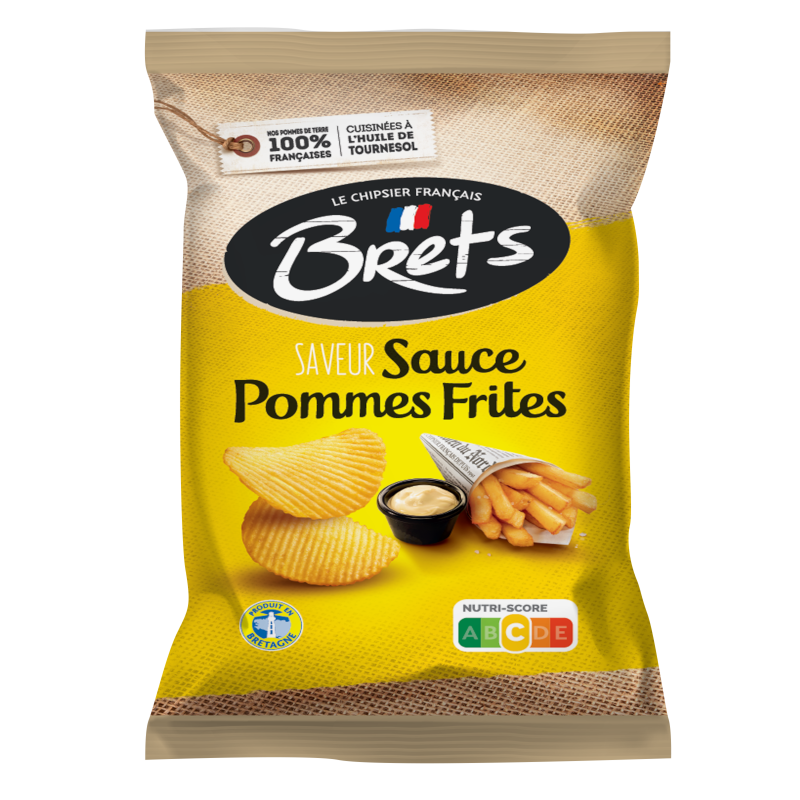 Brets Chips French Fries Sauce Flavour 125 g Snaxies Exotic Chips Montreal Canada
