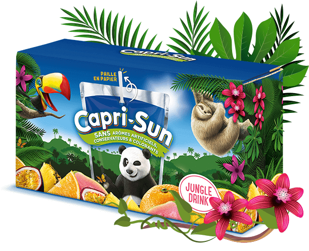 Capri-Sun Jungle Drink 200 ml Imported Exotic Drink Snaxies Montreal Quebec Canada