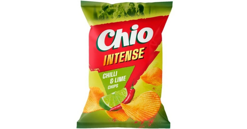 Chio Intense Chili & Lime Chips 65 g Snaxies Exotic Chips Montreal Canada