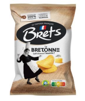 Brets Chips La Bretonne Salt Butter Flavour 125 g Snaxies Exotic Chips Montreal Canada
