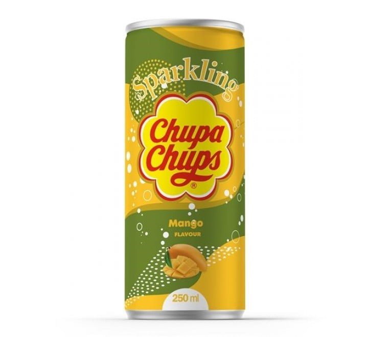 Chupa Chups Sparkling Mango 250 ml Snaxies Exotic Drinks - South Korea - Montreal Canada