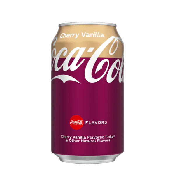 Coca-Cola Cherry Vanilla 355 ml Snaxies Exotic Drinks Montreal