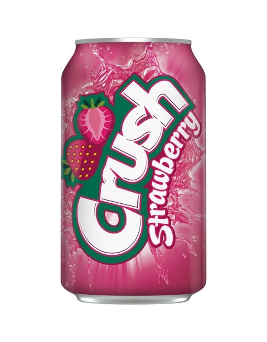 Crush Strawberry Can 355 ml Snaxies Exotic Drinks Montreal Canada