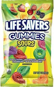 LifeSaver Gummies Sour 198 g Snaxies Exotic Candy Montreal Canada