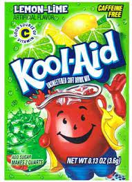 Kool Aid Unsweetened Lemon Lime Drink Mix 3.6 g Snaxies Exotic Drink Mix Montreal Canada