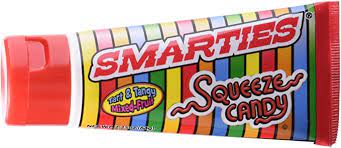 Smarties Squeeze Candy 64 g Snaxies Exotic Candy Montreal Canada