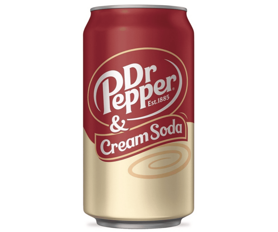 Dr Pepper Cream Soda Can 355 ml Snaxies Exotic Soda Montreal Canada