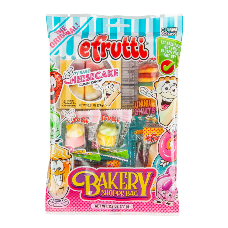eFrutti Gummi Bakery Shoppe Bag 77 g Snaxies Exotic Candy Montreal Canada