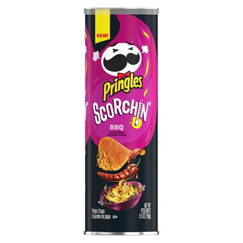 Pringles Scorchin' BBQ Chips 156 g Snaxies Exotic Snacks Montreal Quebec Canada