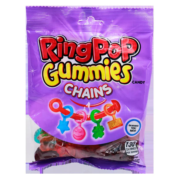 Ring Pop Gummies Chains 144 g Snaxies Exotic Candy Montreal Canada