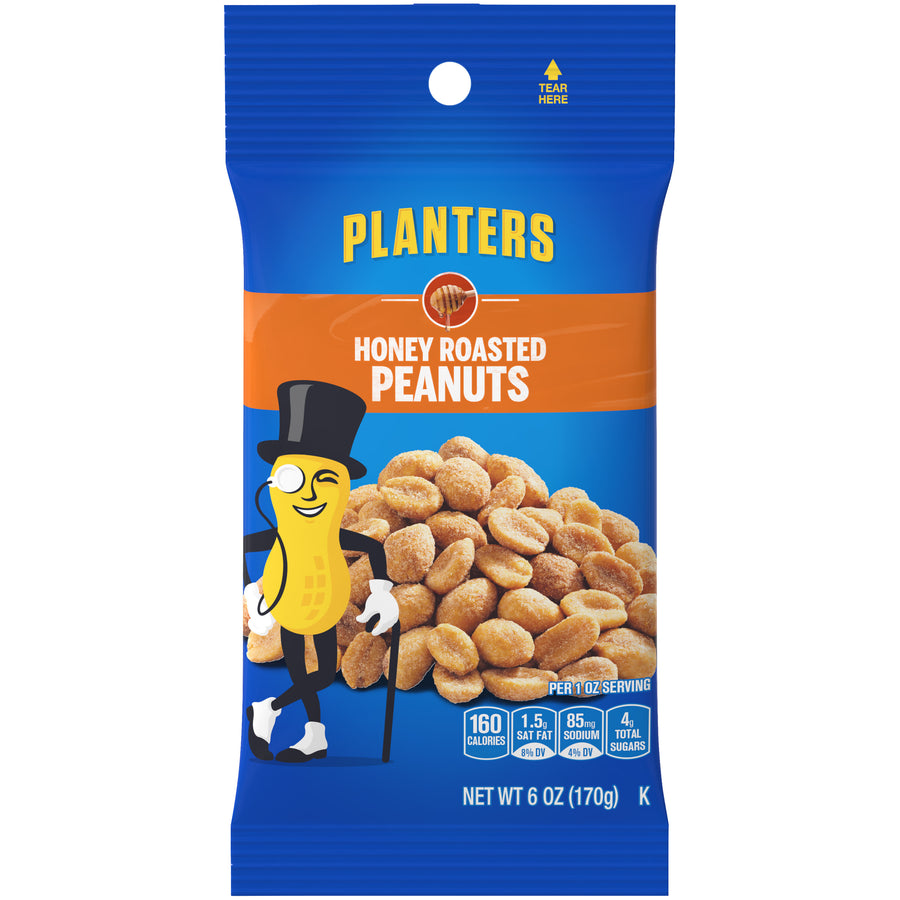 Planters Honey Roasted Peanuts 170 g Snaxies Exotic Snacks Montreal Canada