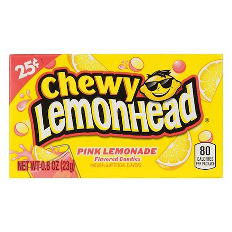 Ferrara Chewy Lemonhead Pink Lemonade Candy Box 23 g Snaxies Exotic Candy Montreal Canada