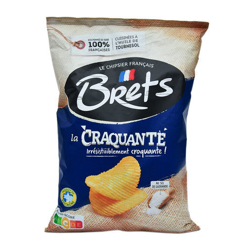 Brets Chips La Craquante Guérande Salt Flavour 125 g Snaxies Exotic Chips Montreal Canada